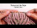 Centered double decrease in brioche Br4St Dec Tutorial Knitting
