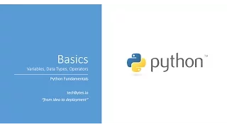 Python Basics Variables Data Types Operators