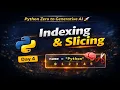 Indexing Slicing in Python String List Python Day 4