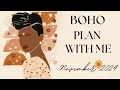 November Digital Planner But Make It Boho Plan with Me Boho Style