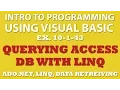 10-1-43 Visual Basic Querying Movies Database with MS Access and Linq