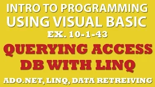 10-1-43 Visual Basic Querying Movies Database with MS Access and Linq