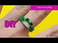 How to Make a Frog Ring with Peyote Stitch Bead Weaving - Pattern Step-by-Step Tutorial