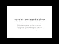 more less command in Linux Linux for beginner