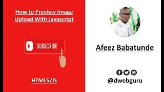 How to Image Upload With Javascript