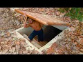 Download Lagu 30Days Building Underground House with Swimming Pool And Decoration Underground Room