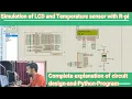 Simulation of LCD and Temperature sensor with raspberry pi