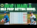 How To Make MLB Player Prop Projections in Excel What Data Goes in My MLB Excel Model
