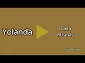 Pablo Milanes Yolanda-Letra