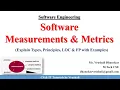 SE 33 Software Measurements Metrics LOC FP with Examples