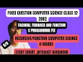 Class 12 Computer Science C-Programming Fix 8 marks question 2082
