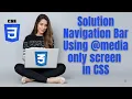 5 CSS Media Query Tricks to CREATE a Responsive Navigation Bar