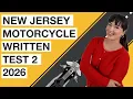New Jersey DMV Motorcycle Endorsement Test 2026 Sample 2