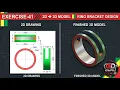 SOLIDWORKS Exercise 41 2D Drawing to 3D Model Ring Bracket Design Step-by-Step SOLIDWORKS
