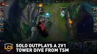 Solo Outplays a 2v1 Tower Dive from TSM