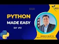 Python Programming - 1 Hr Crash Course To Jump Start In Data Science RCH Day