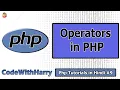 Operators in Php PHP Tutorial