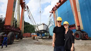 Getting launched into the water, will WE FLOAT?!