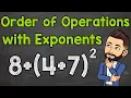 Order of Operations with Exponents Math with Mr J
