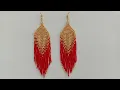 Super Easy Native American Fringe Earrings Tutorial Jewelry Making Useful Easy