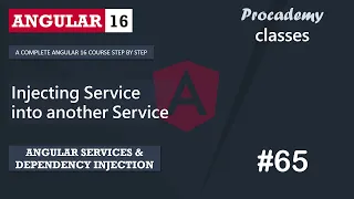 Injecting Service into Another Service Services Dependency Injection An Angular Course