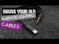 DIY tutorial Apple lighting to 3 5mm car aux cable NAKED tutorial