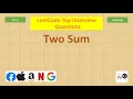Two Sum 2 Sum leetcode Leetcode 1 Array HashMap Google Amazon Facebook Microsoft Apple