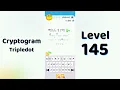 Cryptogram Tripledo Level 145 Solutions Logic Puzzle Game Mini Boss