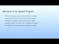 Medium Summary Lecture 34 Applet Programming I