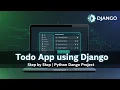 Complete ToDo List App in Django Django Project Tutorial for Students