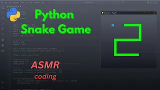 ASMR Coding Snake Game in Python No Talking