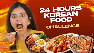 🇰🇷 24 Hours KOREAN FOOD Challenge | Ramen, Tteokbokki, Bibimbap | Wonder Munna Unplugged