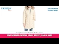 Larry Levine Faux Fur Trim Hooded Jacket