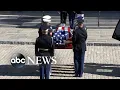 Colin Powell s casket arrives at National Cathedral in Washington D C