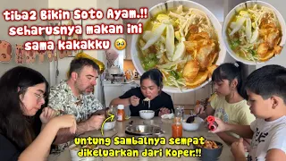 TIBA2 BIKIN SOTO AYAM⁉️KARENA SAMBAL INI SEMPAT DIKELUARKAN KAKAKKU DARI KOPER‼️