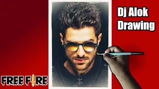 dj alok drawing free fire dj alok drawing alok drawing