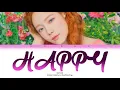 TAEYEON (태연) - HAPPY (Colour Coded Lyrics Han/Rom/Eng)
