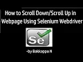 How to Scroll in Selenium WebDriver Using Java Script