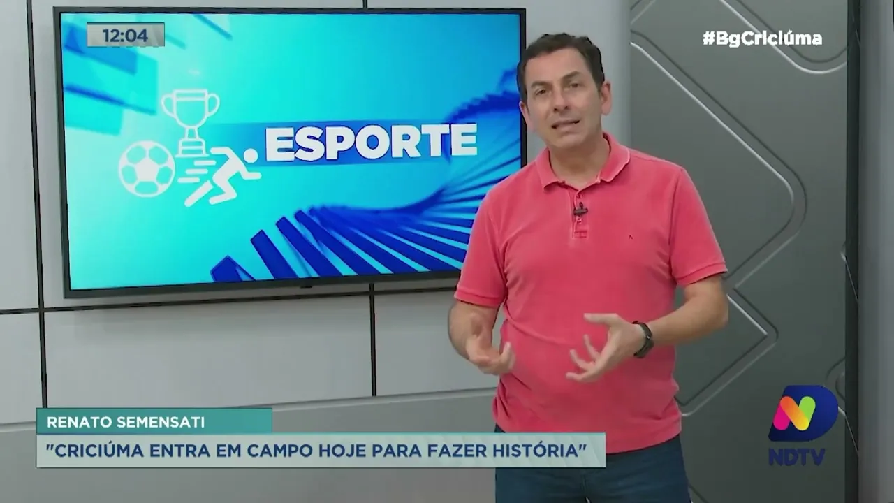 Renato Semensati: Criciúma entra em campo para fazer história