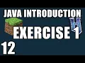 Java Exercise Solution Java Introduction for Minecraft Modding