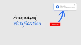 Animated Notification with Progress Bar using HTML CSS JavaScript