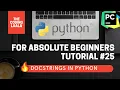 DOCSTRINGS Python Tutorials For Absolute Beginners In Hindi