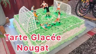 Tarte glacée Terrain de foot Fatma cuisine DZ مثلجات تارت قلاصي بذوق النوقا