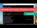 Solved sudo unzip command not found in CentOS