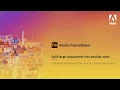 Split documents into chapters in Adobe FrameMaker