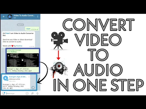 Download MP3 How To Convert Video To Audio Using Telegram | Telegram Bot | Tech Video