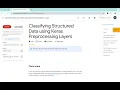 Classifying Structured Data using Keras Preprocessing Layers