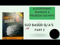 Class 8 UNIT 3 Algorithmic Thinking and Problem Computer Science Islamabad Board NBF SLO BASED