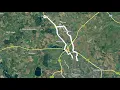 Cycling around Oxford Kidlington Woodstock Timelapse POV