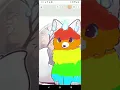 How to make a rainbow fox in canvas